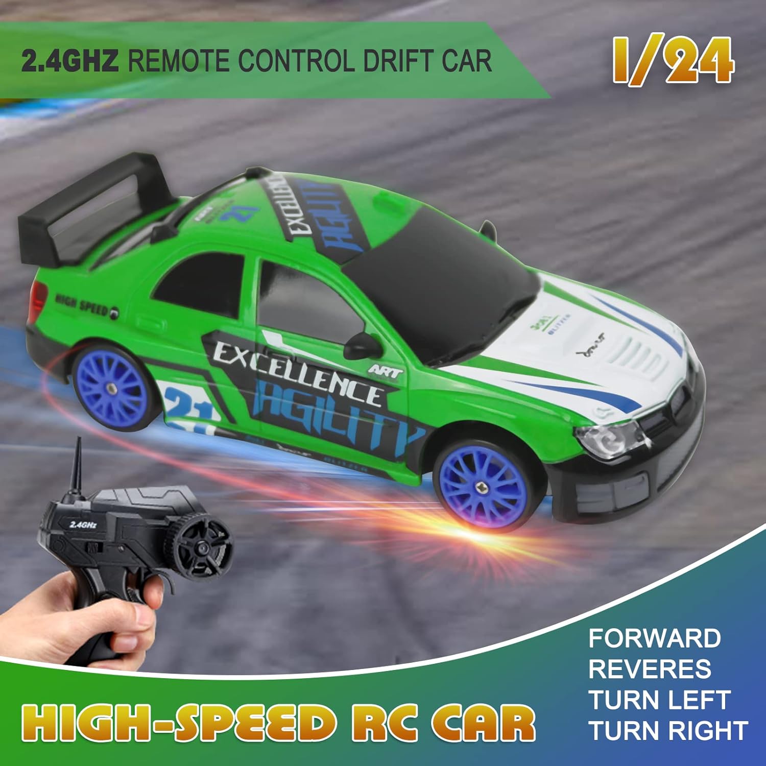 Coche teledirigido drift 1:24 SUBARU - additional image 14
