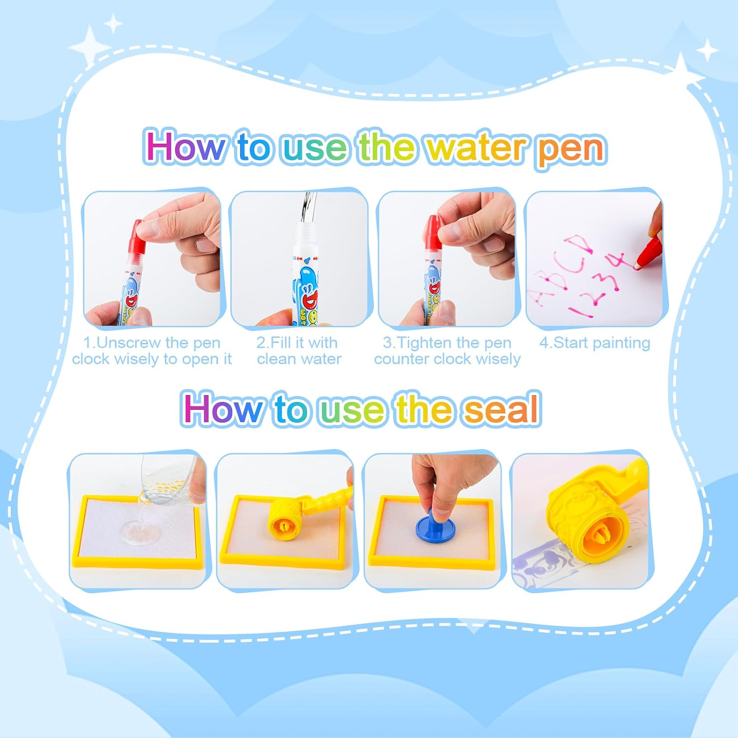 Alfombra mágica para dibujar con agua - additional image 5