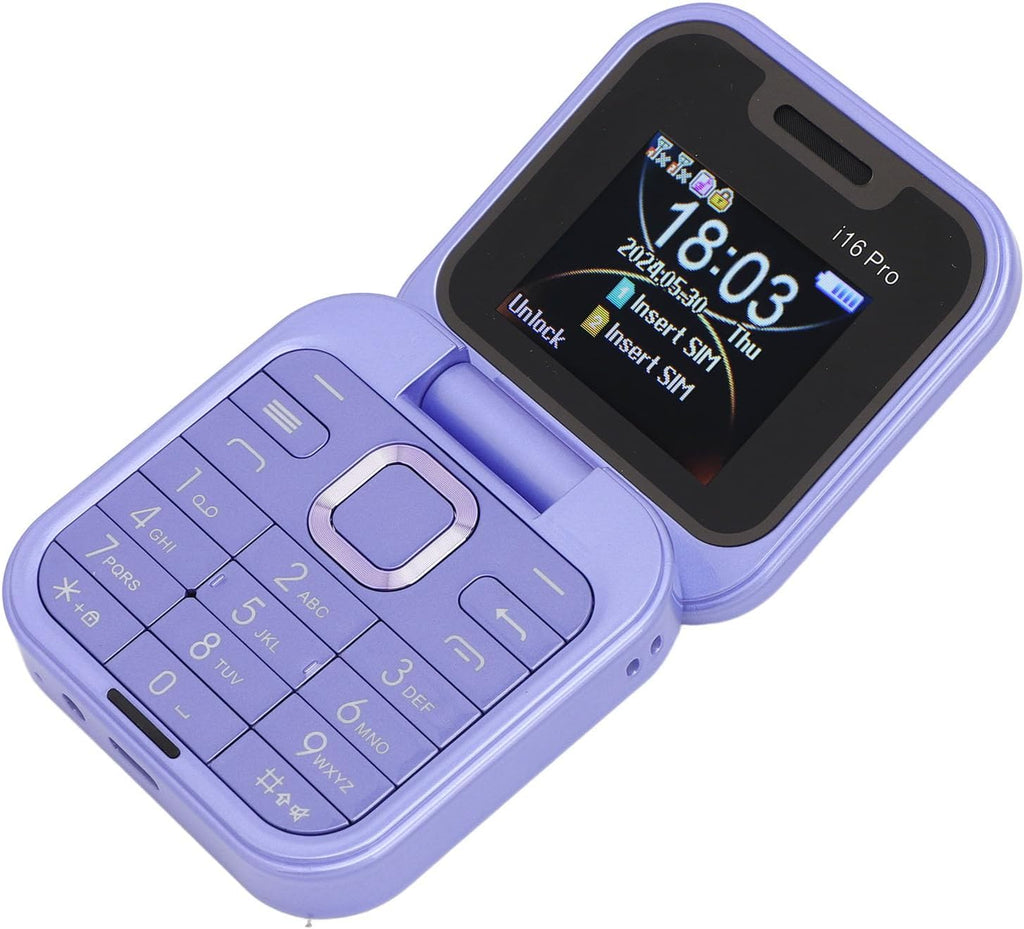 Teléfono plegable con doble pantalla  i16 Pro morada - additional image 4